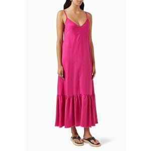 NWT ELECTRIC & ROSE  CORSICA PINK MAXI DRESS MEDIUM